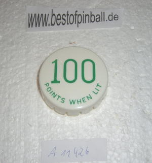 Bumperkappe Gottlieb weiß/grün 100 Points when lit